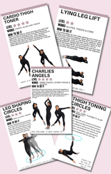 Lower Body Exercises - Exercise Cards for At Home