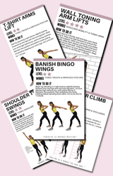 ARM TONING FOR WOMEN - Exercise Cards  at Home for Arms