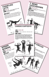 Exercise Snack Workout Cards - At Home BodyWeight