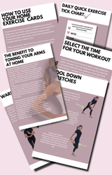 ARM TONING FOR WOMEN - Exercise Cards  at Home for Arms