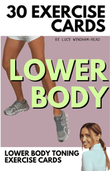 Lower Body Exercises - Exercise Cards for At Home