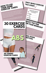 Standing Ab Exercises - Exercise Cards for At Home Abs