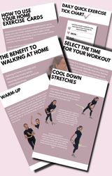 Indoor Walking Exercise Cards for Walking at Home